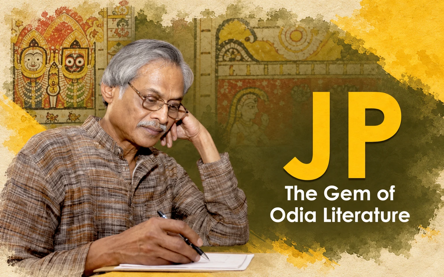 Recreated banner for “JP – The Gem of Odia Literature”